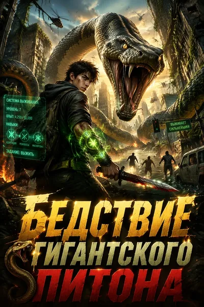 Бедствие гигантского питона - обложка
