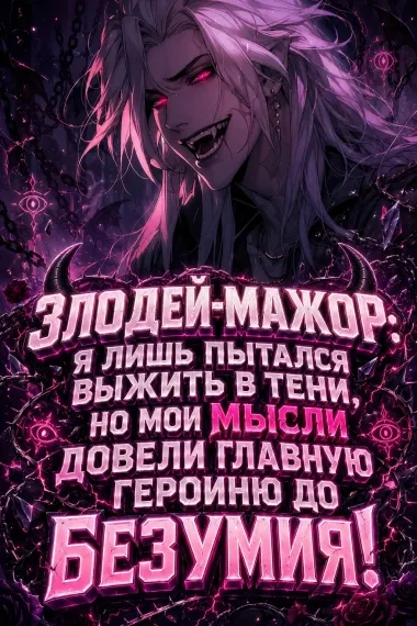 Злодей-мажор: Я лишь пытался выжить в тени, но мои мысли довели главную героиню до безумия! - обложка