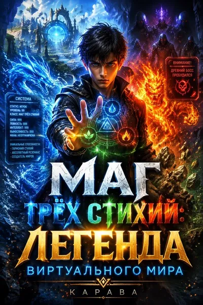 Маг трёх стихий: Легенда виртуального мира - обложка