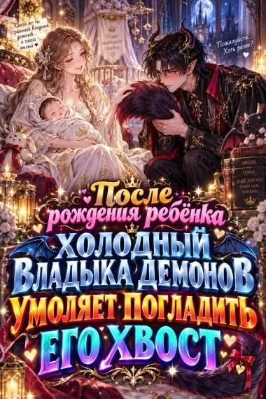 После рождения ребёнка холодный владыка демонов умоляет погладить его хвост