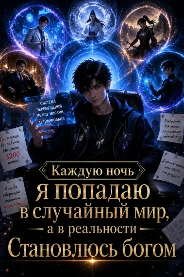 Каждую ночь я попадаю в случайный мир, а в реальности становлюсь богом