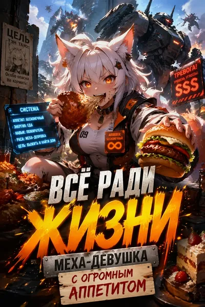 Всё ради жизни: Меха-девушка с огромным аппетитом