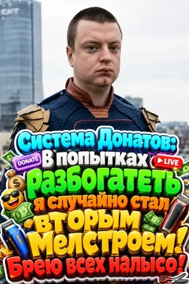 Система Донатов: В попытках разбогатеть я случайно стал вторым Мелстроем! Брею всех налысо! - обложка