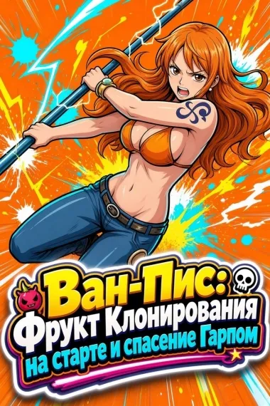Ван-Пис: Фрукт Клонирования на старте и спасение Гарпом - обложка
