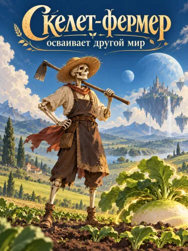 Скелет-фермер осваивает другой мир - обложка новеллы