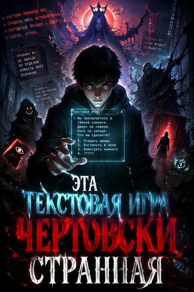 Эта текстовая игра чертовски странная - обложка