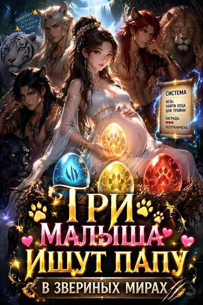 Три малыша ищут папу в звериных мирах - обложка
