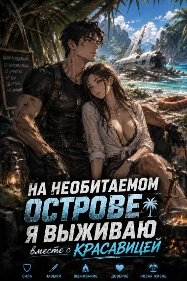На необитаемом острове я выживаю вместе с красавицей