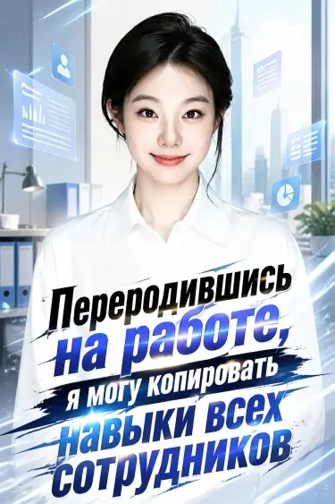 Переродившись на работе, я могу копировать навыки всех сотрудников - обложка