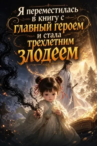 Я переместилась в книгу с главный героем и стала трехлетним злодеем - обложка