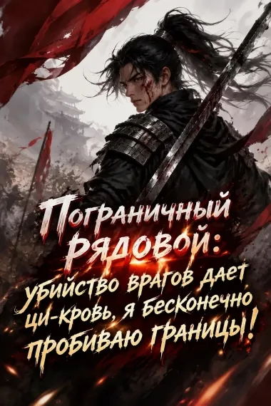 Пограничный рядовой: убийство врагов дает ци-кровь, я бесконечно пробиваю границы! - обложка