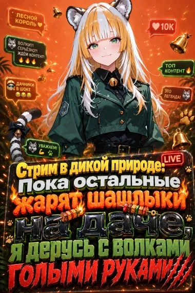 Стрим в дикой природе: Пока остальные жарят шашлыки на даче, я дерусь с волками голыми руками!