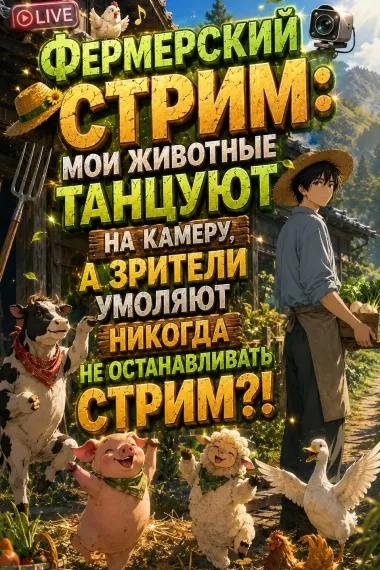 Фермерский стрим: Мои животные танцуют на камеру а зрители умоляют никогда не останавливать стрим?!