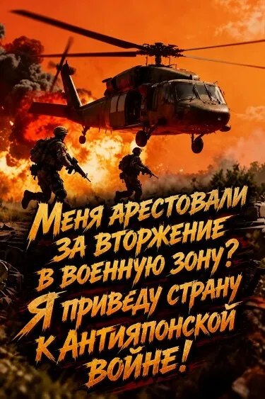 Меня арестовали за вторжение в военную зону? Я приведу страну к Антияпонской войне!
