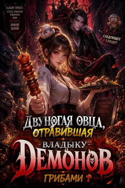 Двуногая овца, отравившая Владыку Демонов грибами - обложка