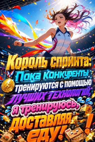 Король спринта: Пока мои конкуренты тренируются с помощью лучших технологий, я тренируюсь, доставляя еду!