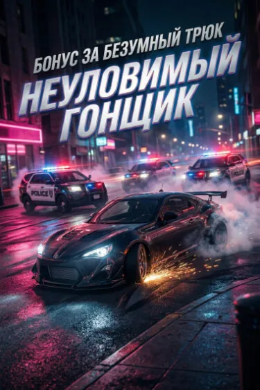 Бонус за безумный трюк: Неуловимый гонщик