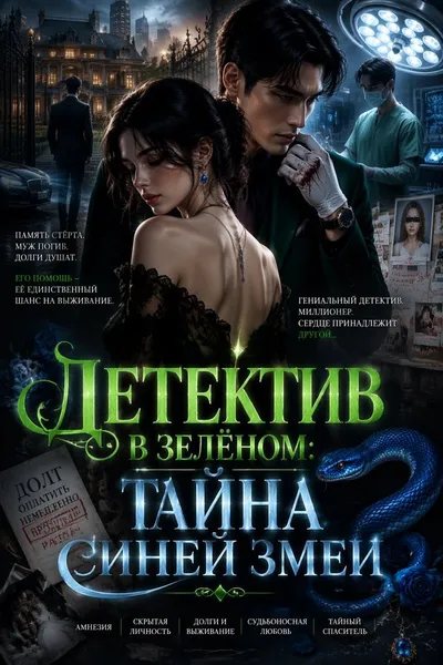 Детектив в зелёном: Тайна синей змеи - обложка