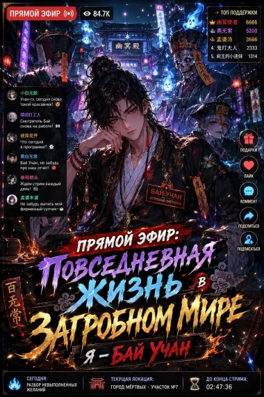 Прямой эфир: Повседневная жизнь в загробном мире, я — Бай Учан - обложка
