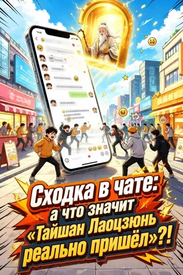 Сходка в чате: а что значит «Тайшан Лаоцзюнь реально пришёл»?! - обложка