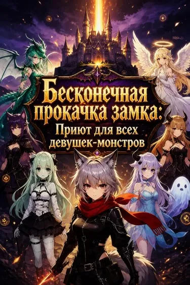 Бесконечная прокачка замка: Приют для всех девушек-монстров - обложка