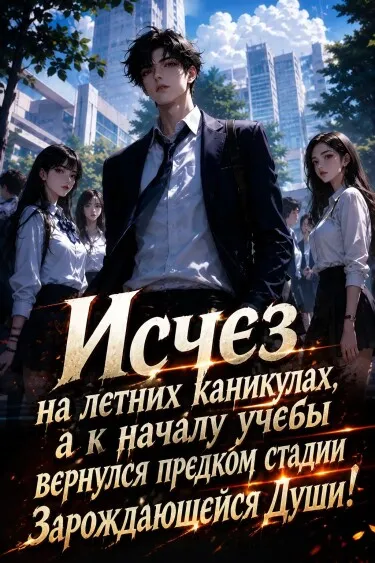 Исчез на летних каникулах, а к началу учебы вернулся предком стадии Зарождающейся Души! - обложка