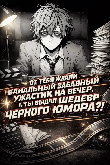 От тебя ждали банальный забавный ужастик на вечер, а ты выдал шедевр черного юмора?! - обложка