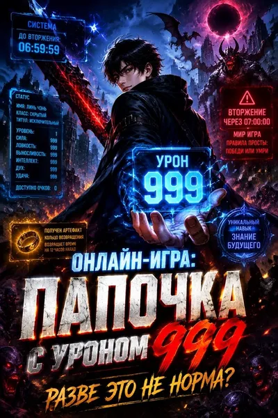 Онлайн-игра: Папочка с уроном 999 — разве это не норма? - обложка