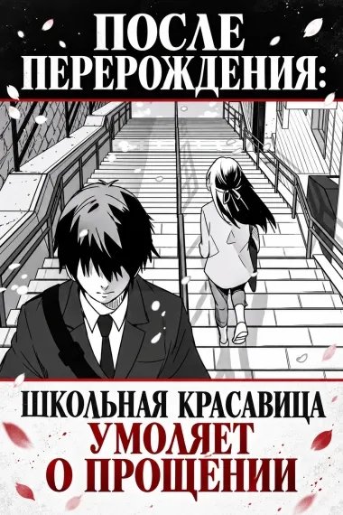 После перерождения: школьная красавица умоляет о прощении - обложка