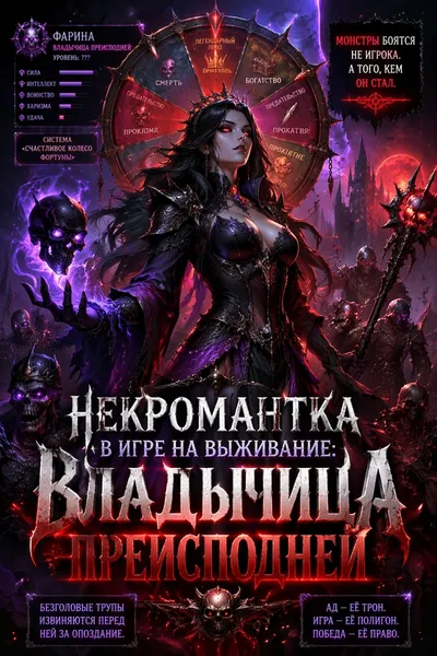 Некромантка в игре на выживание: Владычица Преисподней - обложка