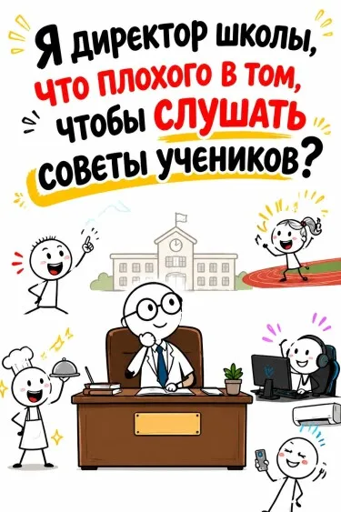 Я директор школы, что плохого в том, чтобы слушать советы учеников? - обложка