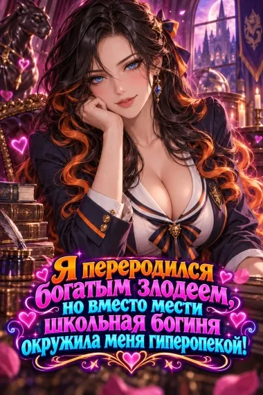 Я переродился богатым злодеем, но вместо мести школьная богиня окружила меня гиперопекой!