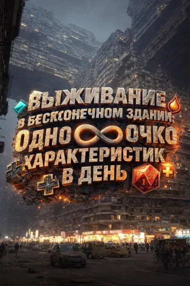 Выживание в бесконечном здании: Одно очко характеристик в день - обложка