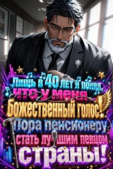 Лишь в 40 лет я понял, что у меня божественный голос! Пора пенсионеру стать лучшим певцом страны!
