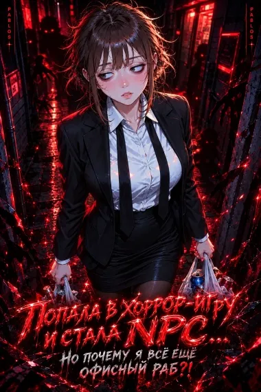 Попала в хоррор-игру и стала NPC... Но почему я всё ещё офисный раб?! - обложка