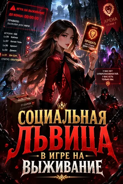 Социальная львица в игре на выживание - обложка
