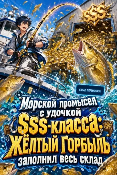 Морской промысел с удочкой SSS-класса: жёлтый горбыль заполнил весь склад - обложка