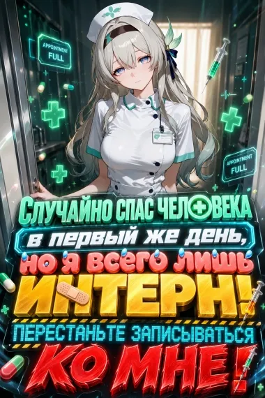 Случайно спас человека в первый же день, но я всего лишь интерн! Перестаньте записываться ко мне!