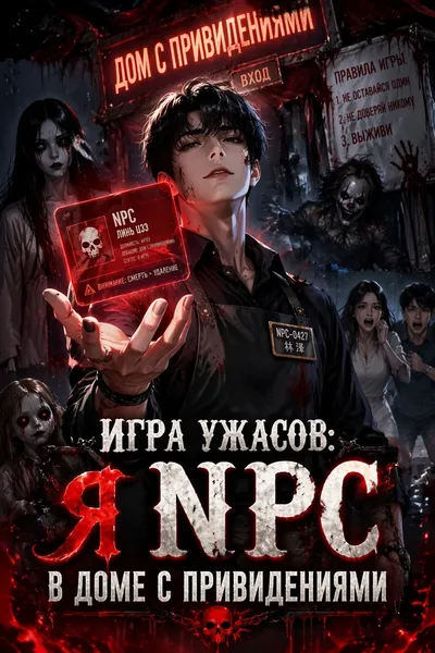 Игра ужасов: я NPC в доме с привидениями - обложка