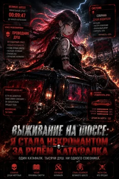 Выживание на Шоссе: Я Стала Некромантом за Рулём Катафалка - обложка