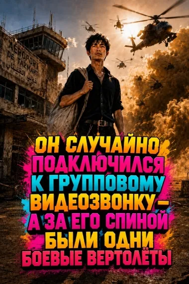 Он случайно подключился к групповому видеозвонку — а за его спиной были одни боевые вертолёты
