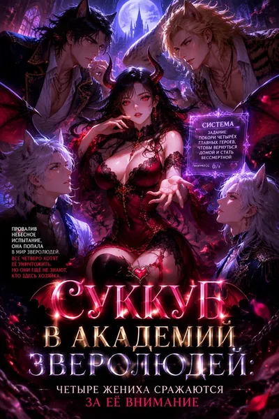 Суккуб в академии зверолюдей: четыре жениха сражаются за её внимание