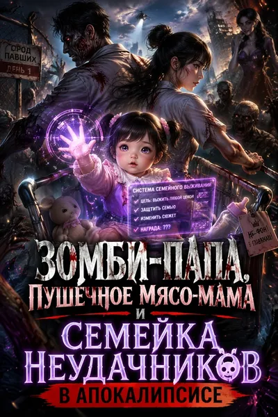 Зомби-папа, пушечное мясо-мама и семейка неудачников в апокалипсисе - обложка