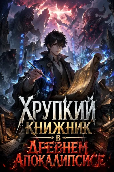 Хрупкий книжник в древнем апокалипсисе - обложка