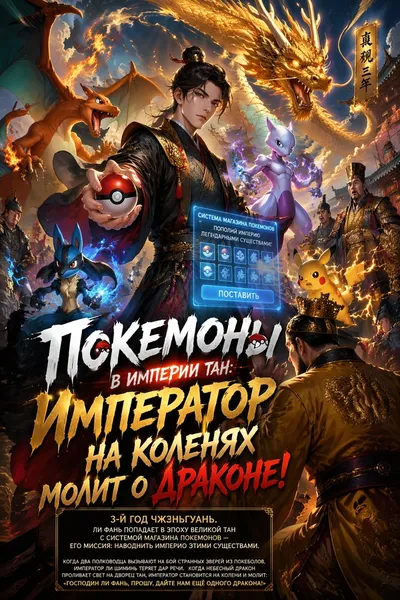 Покемоны в империи Тан: император на коленях молит о драконе!