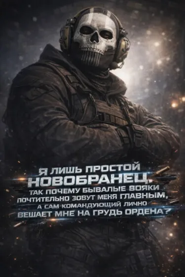 Я лишь простой новобранец, так почему бывалые вояки почтительно зовут меня главным, а сам командующий лично вешает мне на грудь ордена?